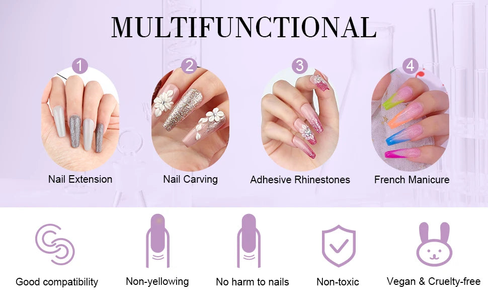 Saviland Acrylic Nail Liquid Monomer – 60ml–500ml | For Acrylic Nail Application