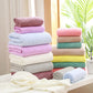 2PC Coral Velvet Bath Towels Set Soft Quick Dry