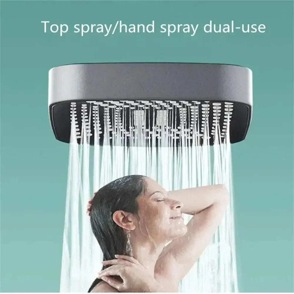 3-Mode Adjustable Handheld Shower Head – High-Pressure Water-Saving Design - Roomsium