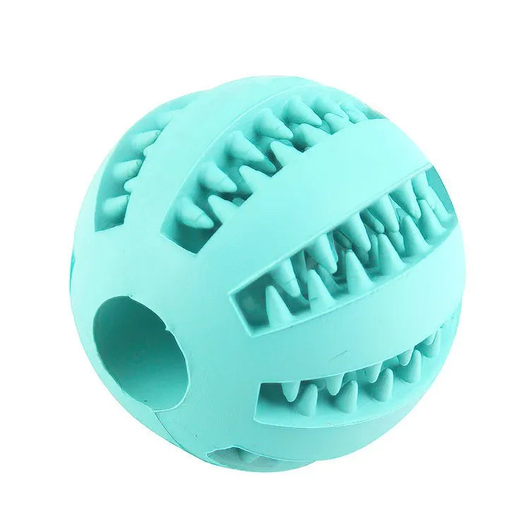 Dog Chew Ball Toy – Bite-Resistant Rubber Treat Feeder & Tooth Cleaning Ball