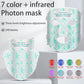 7-Color LED Face & Neck Mask with Infrared Light – Skin Rejuvenation & Anti-Aging Light Therapy