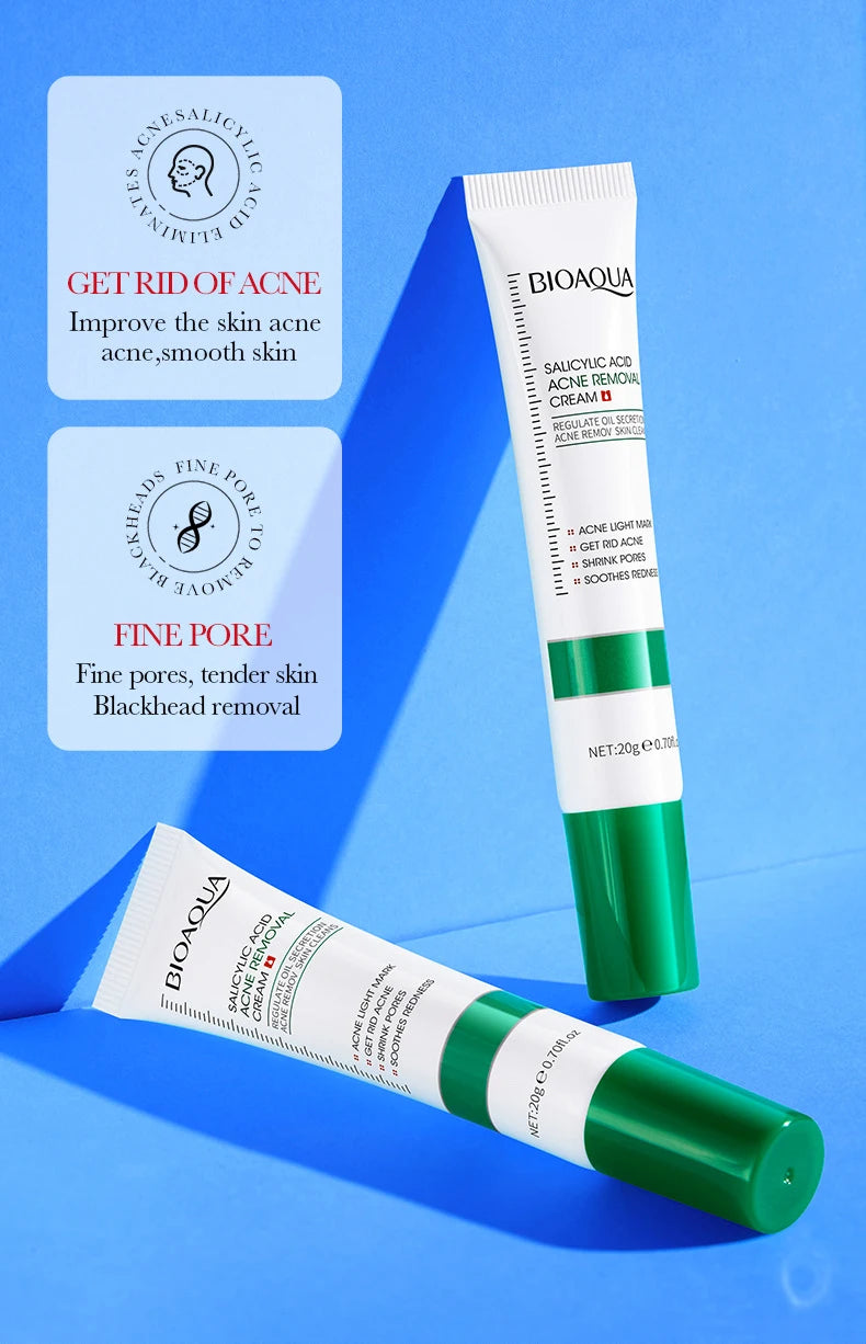 BIOAQUA Salicylic Acid Acne Repair Face Cream – Blackhead & Mark Care, Moisturizing