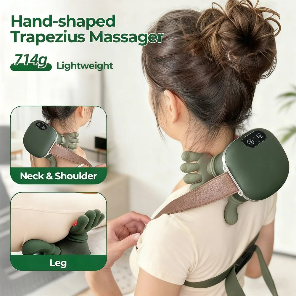 Foreverlily Bionic Neck & Shoulder Massager Shawl – Cervical Kneading Relaxation