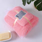 2PC Coral Velvet Bath Towels Set Soft Quick Dry