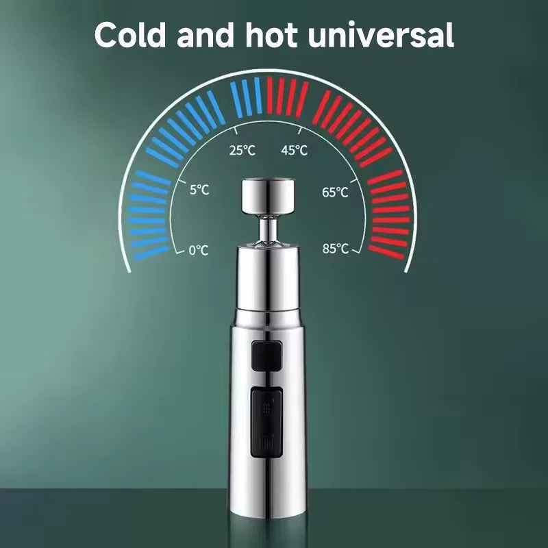 3-Mode Kitchen Faucet Extender – Anti-Splash Water-Saving Spout Adapter - Roomsium