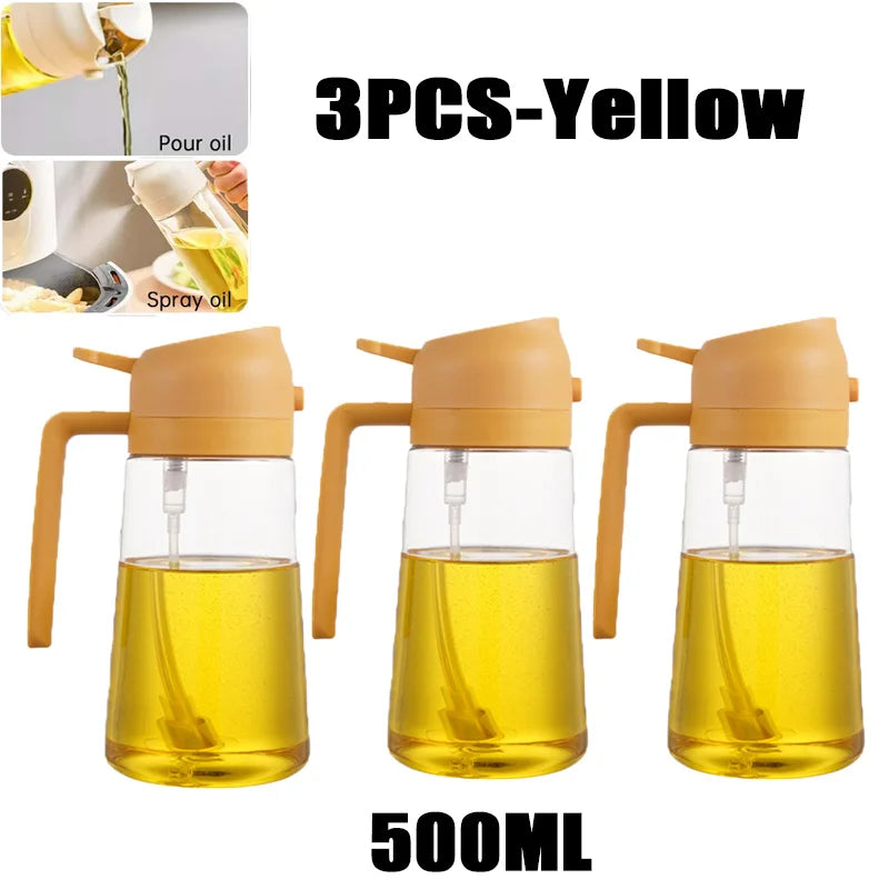 Oil Spray Bottle for Cooking & BBQ – Plastic Olive Oil Sprayer (200 / 300 / 500 ml)