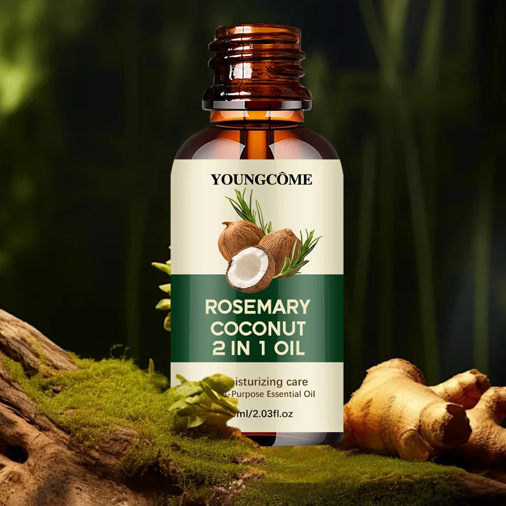 YOUNGCOME Rosemary Hair Oil with Coconut – Nourishing Scalp Treatment 60ml - Roomsium