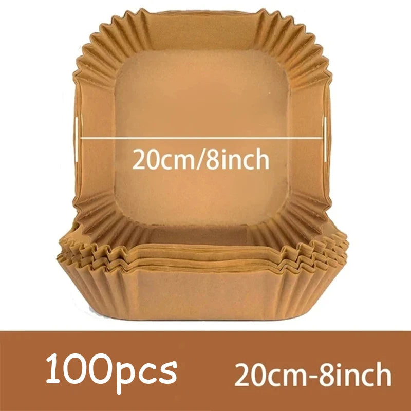 Air Fryer Disposable Paper Liners – Non-Stick Baking Paper