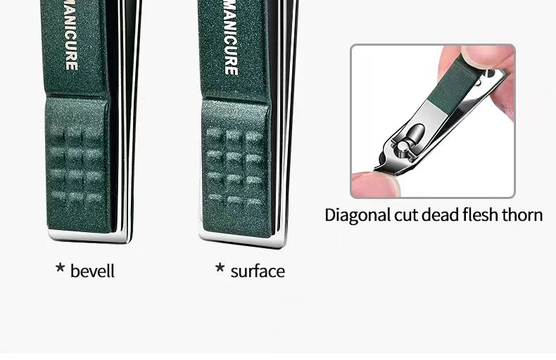 6-Piece Stainless Steel Nail Clipper Set – Portable Manicure & Pedicure Kit - Roomsium