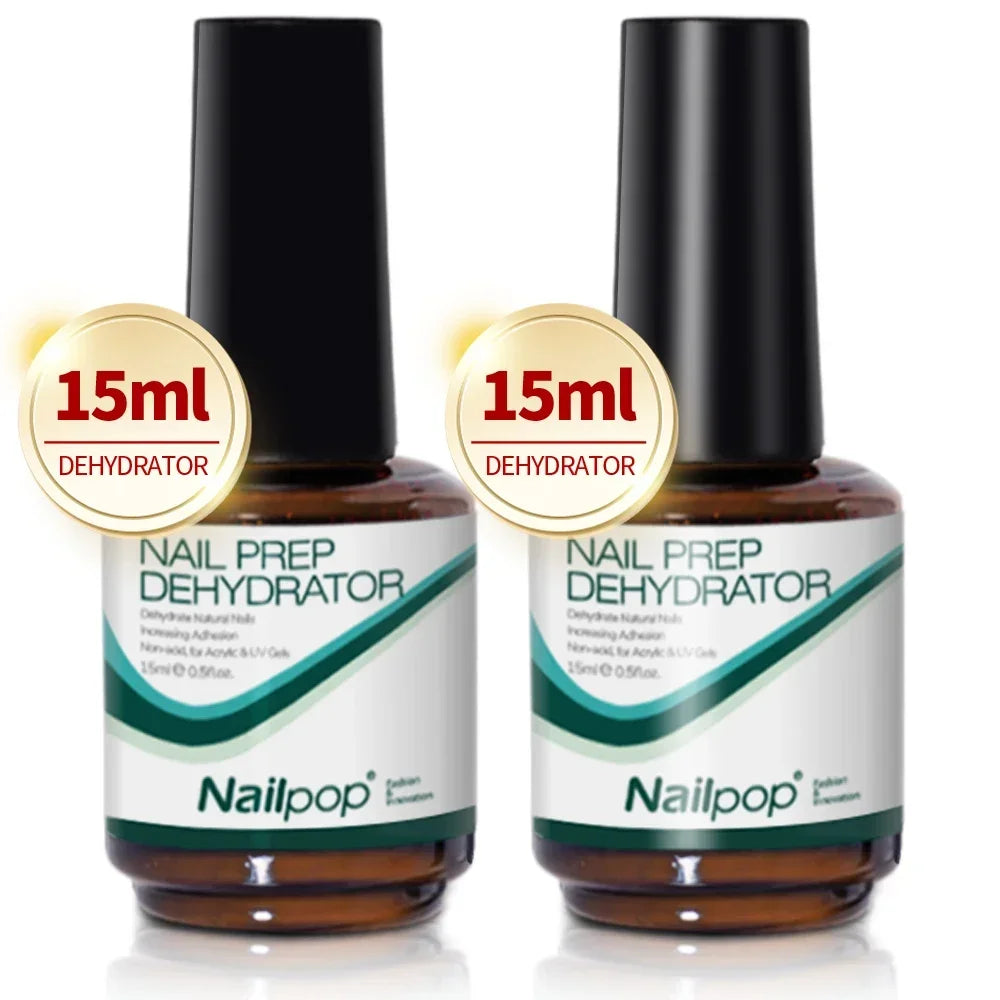 Nailpop Nail Dehydrator & Acid-Free Primer Set – Natural Nail Prep for Acrylic & UV Gel - Roomsium