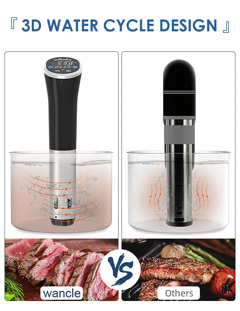Wancle 1100W Sous Vide Immersion Cooker – Precision Digital Circulator - Roomsium