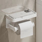 Aluminum Alloy Paper Holder – No-Drill Wall-Mounted Toilet & Kitchen Paper Roll Holder