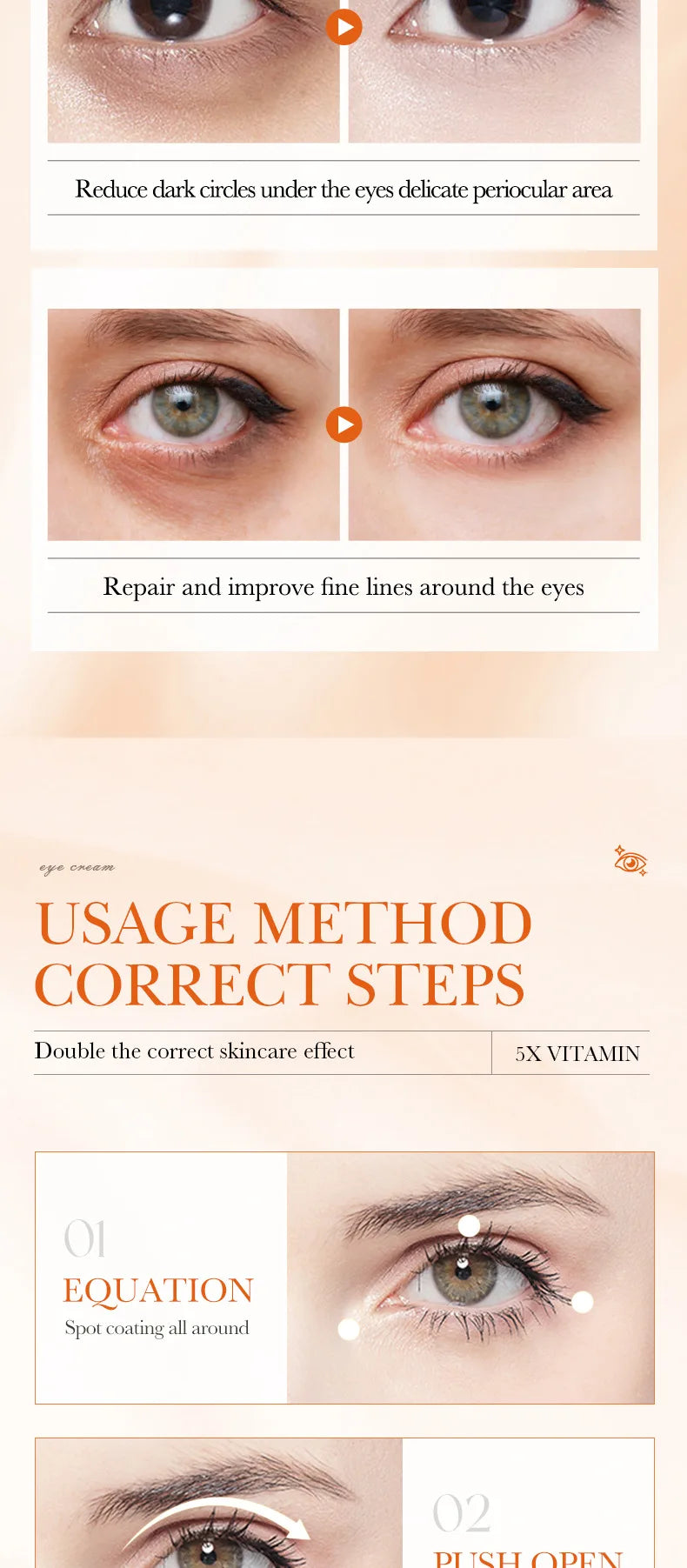 Vitamin C Eye Cream – Hydrating & Brightening Under Eye Care (20g) - Roomsium