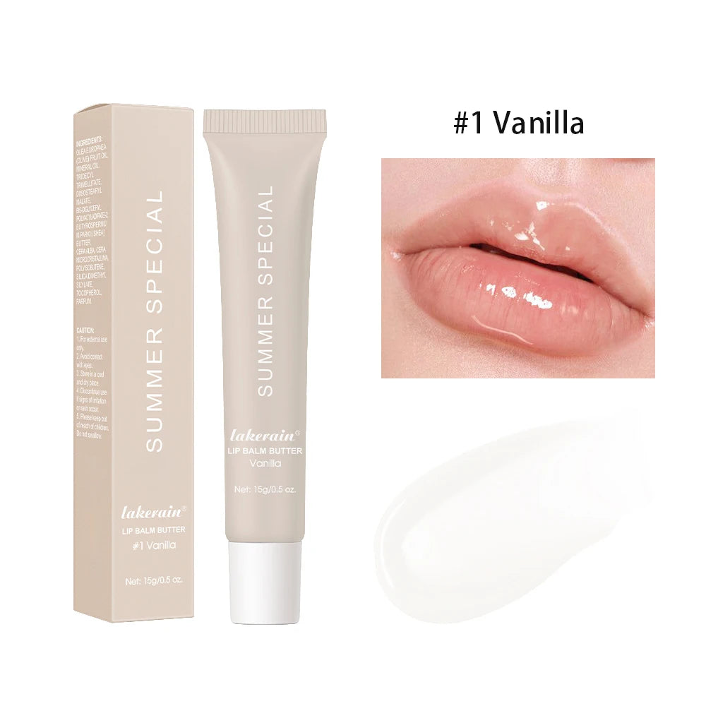 Summer Moisturizing Lip Balm Gloss – Transparent Lip Oil with Vanilla, Mint & Iced Coffee Scents - Roomsium