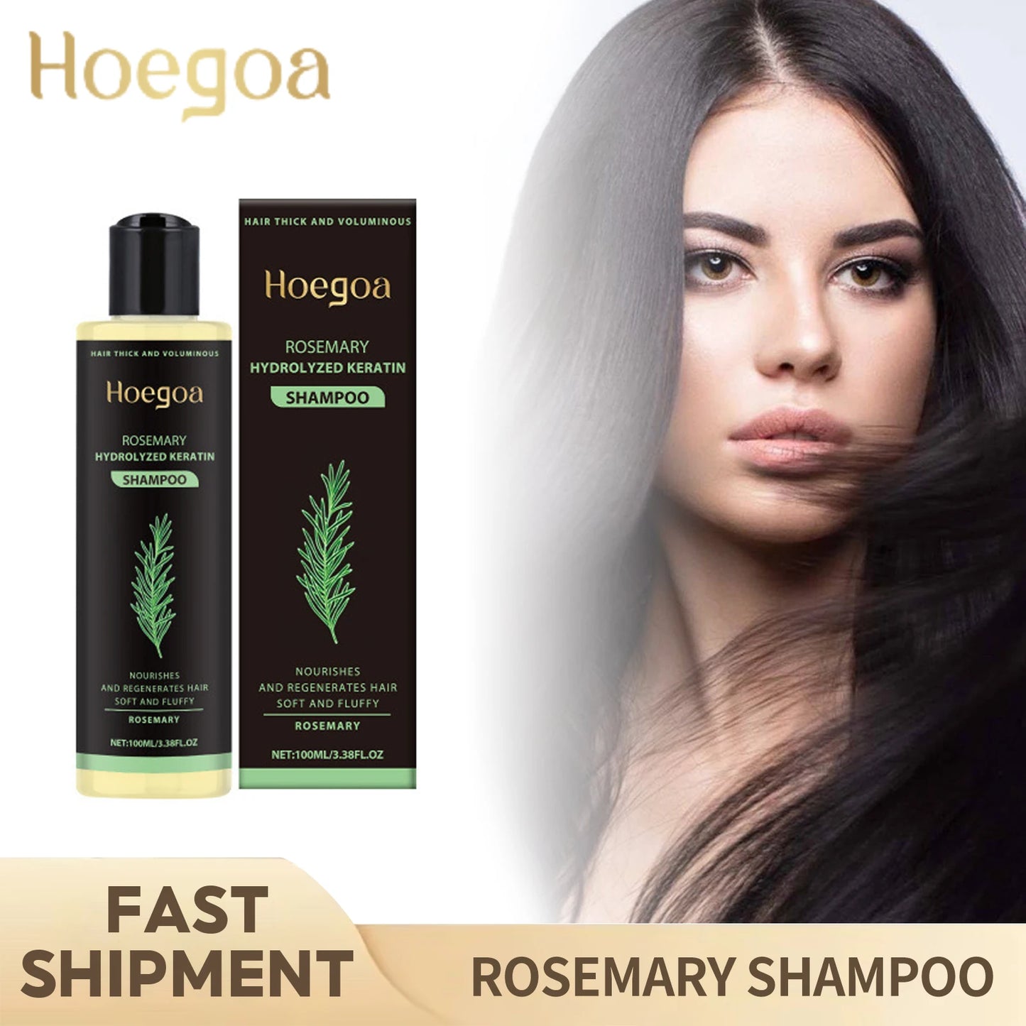 3-Piece Rosemary Hair Growth Shampoo Set – Thickening & Repair 100ml - Roomsium