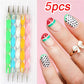 3pcs Acrylic Nail Brush Set (#8/#10/#14) – Nylon Nail Art Brushes for Acrylic Application