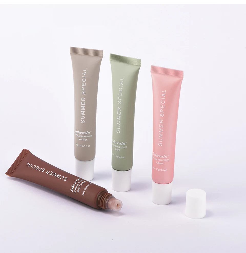 Summer Moisturizing Lip Balm Gloss – Transparent Lip Oil with Vanilla, Mint & Iced Coffee Scents - Roomsium