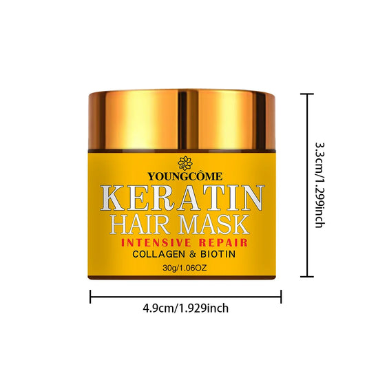 Keratin Hair Repair Mask with Biotin & Collagen – Deep Treatment
