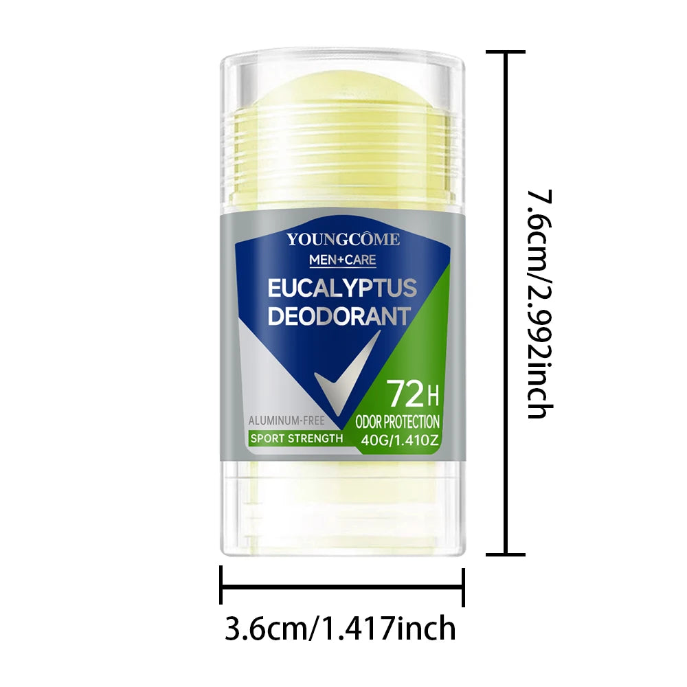 YOUNGCOME Men’s Roll-On Deodorant Stick 40g – Fast Dry Long-Lasting Underarm Odor Protection - Roomsium