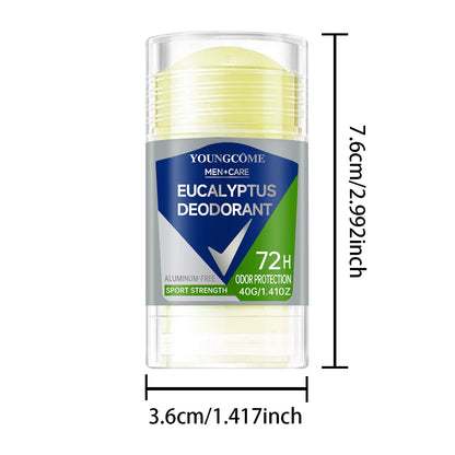 YOUNGCOME Men’s Roll-On Deodorant Stick 40g – Fast Dry Long-Lasting Underarm Odor Protection - Roomsium