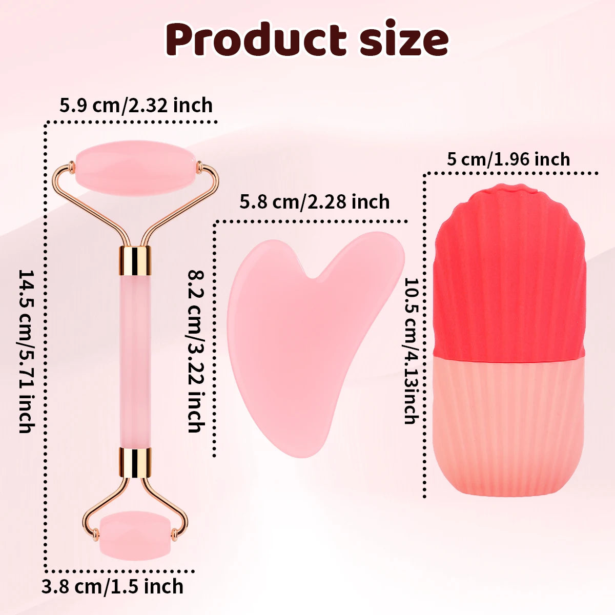 3-Piece Portable Facial Massage Tool Set – Battery-Free Daily Skincare Massage