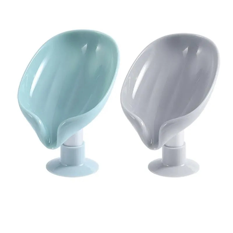 2-Piece Creative Draining Soap Box – Punch-Free Suction Cup Bathroom Soap Holder - Roomsium