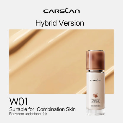 CARSLAN Long-Lasting Matte Liquid Foundation – Full Coverage Base