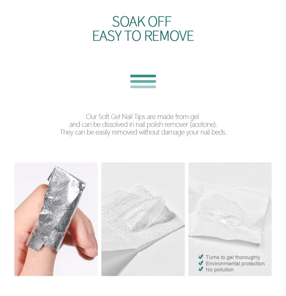 Nailpop Nail Extension Kit 600pcs Soft Gel Nail Tips with Glue Gel & UV Lamp – Fast Nail Extension Set for DIY & Professional Use - Roomsium