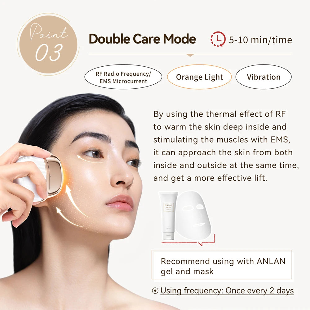 ANLAN RF Beauty Device | EMS Facial Lifting & Skin Tightening Tool