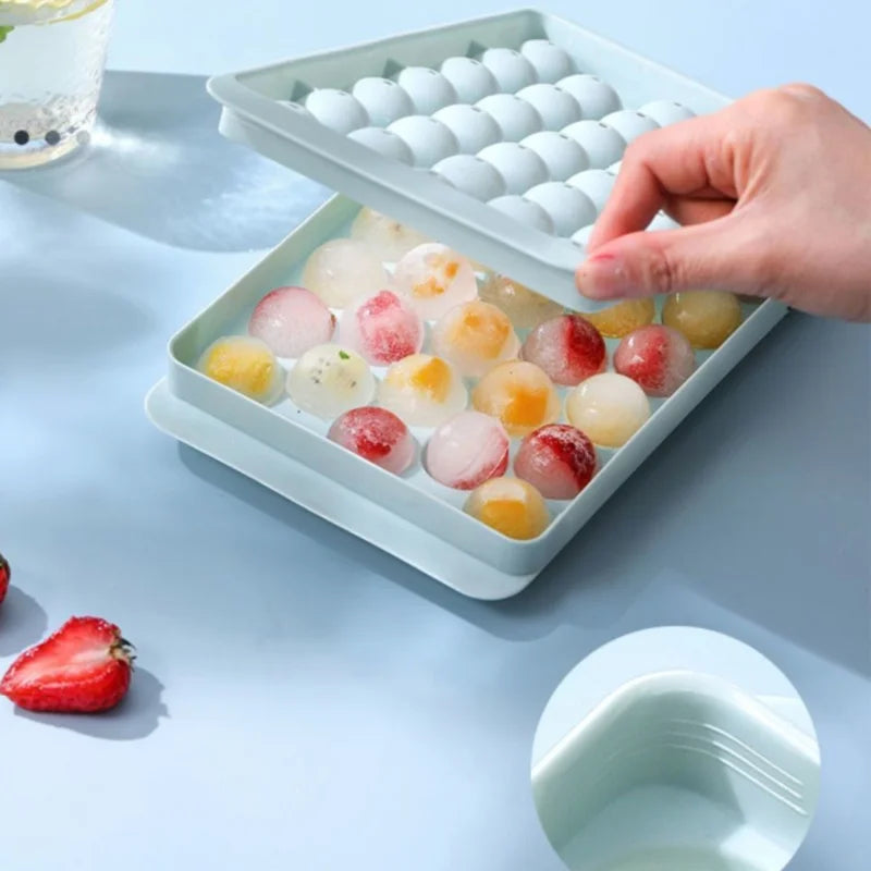 33-Sphere Ice Ball Mold – Round Ice Cube Tray for Drinks & Cocktails