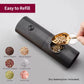 Electric Automatic Salt & Pepper Grinder Set with LED Light & Adjustable Coarseness - Roomsium