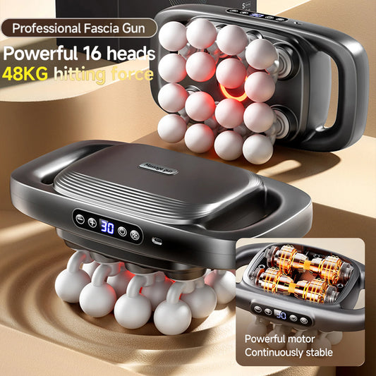 Deep Tissue Massage Gun Set – Electric Muscle Relaxation Massager with 16 Heads