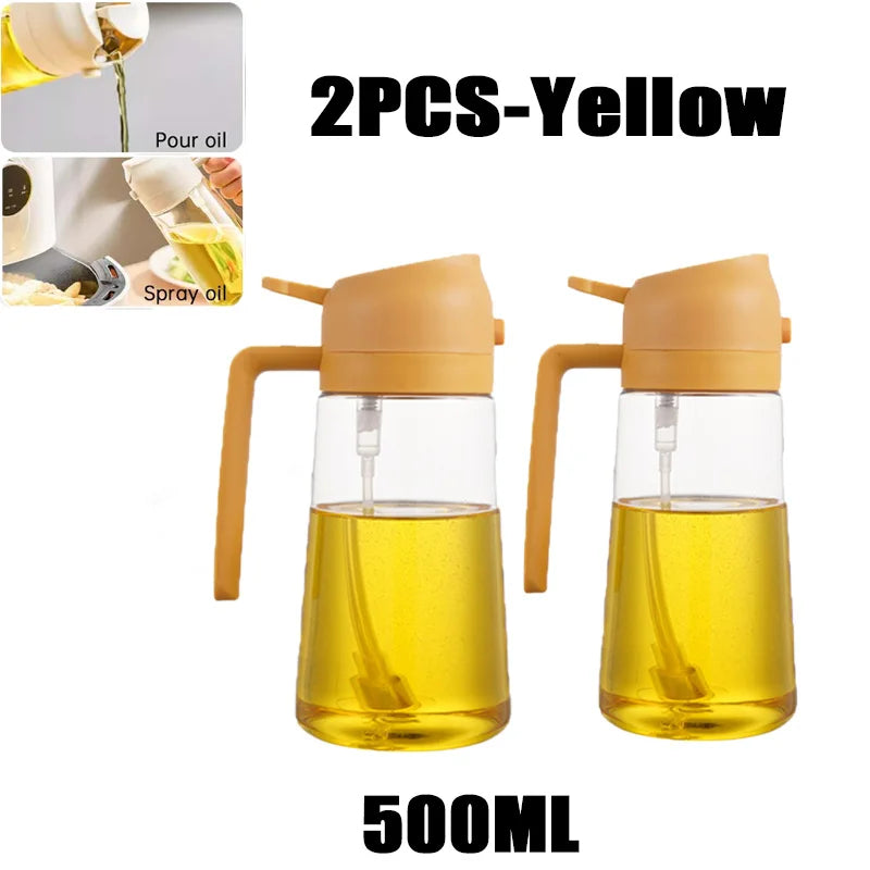 Oil Spray Bottle for Cooking & BBQ – Plastic Olive Oil Sprayer (200 / 300 / 500 ml)