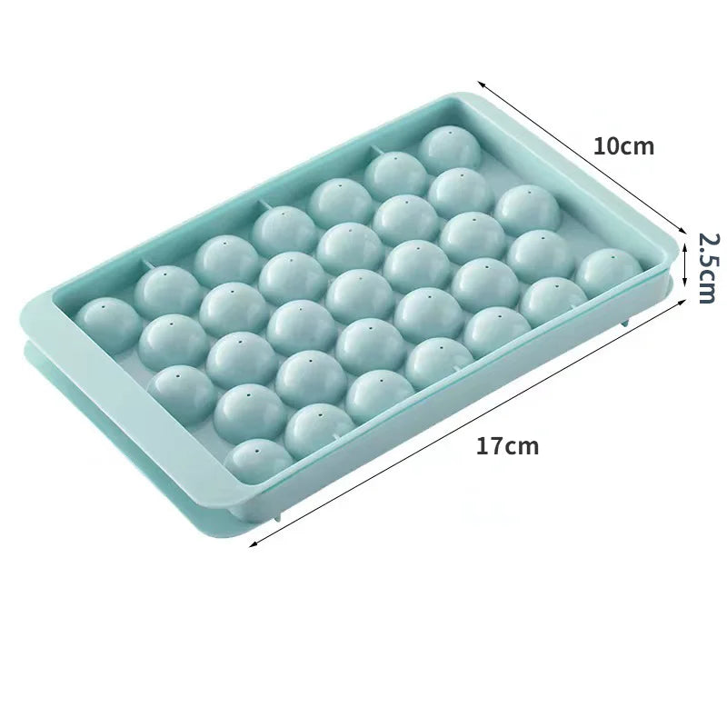 33-Sphere Ice Ball Mold – Round Ice Cube Tray for Drinks & Cocktails