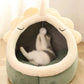 Deep Sleep Cat Bed – Foldable Cartoon Pet Cave Bed with Removable Cushion