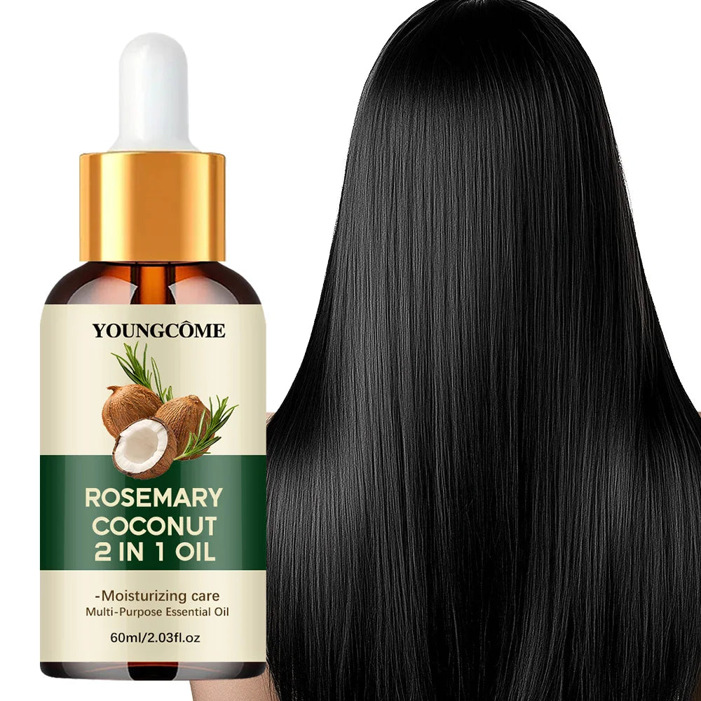 YOUNGCOME Rosemary Hair Oil with Coconut – Nourishing Scalp Treatment 60ml - Roomsium