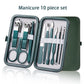 Professional Stainless Steel Manicure & Pedicure Kit – 7/10/12/18 Piece Nail Care Set with Travel Case - Roomsium