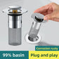 Stainless Steel Pop-Up Sink Drain Plug – Press Type