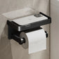 Aluminum Alloy Paper Holder – No-Drill Wall-Mounted Toilet & Kitchen Paper Roll Holder