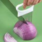 Onion Slicer Holder – Stainless Steel Vegetable Cutting Guide