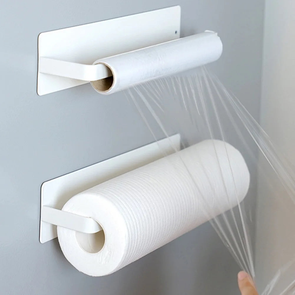 Magnetic Paper Towel Holder – Punch-Free Metal Wall Mount Towel Rack for Kitchen, Bathroom & RV