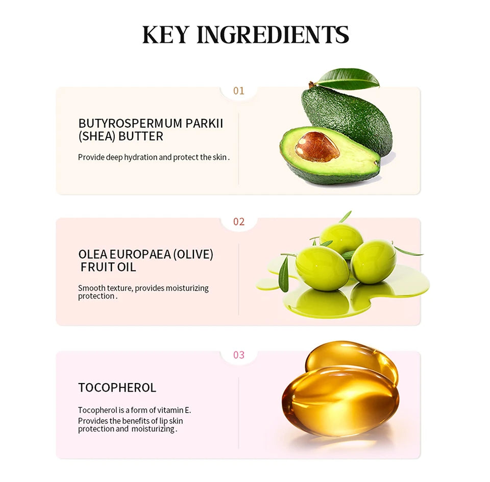 Summer Moisturizing Lip Balm Gloss – Transparent Lip Oil with Vanilla, Mint & Iced Coffee Scents - Roomsium