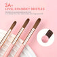 3pcs Acrylic Nail Brush Set (#8/#10/#14) – Nylon Nail Art Brushes for Acrylic Application