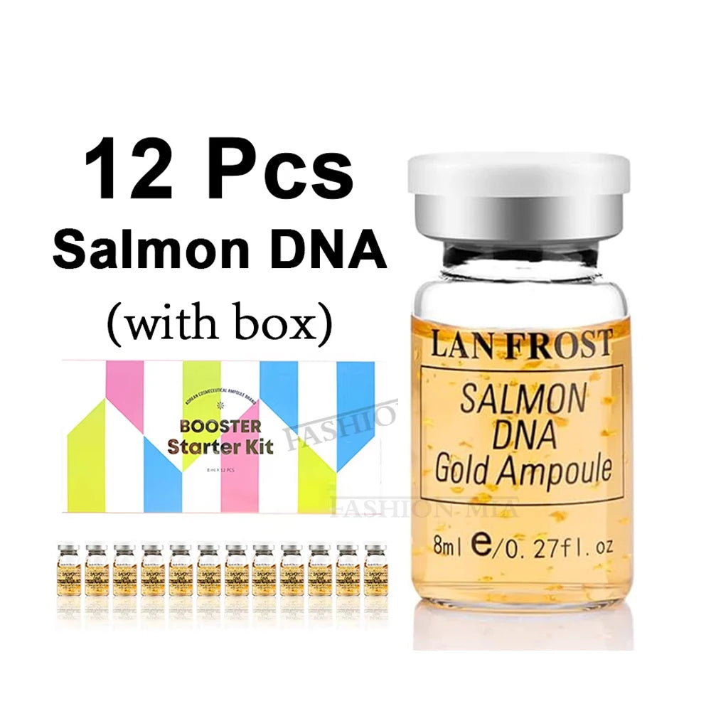 LAN FROST Salmon DNA Gold Ampoule 8ml – Hydrating & Brightening Facial Essence