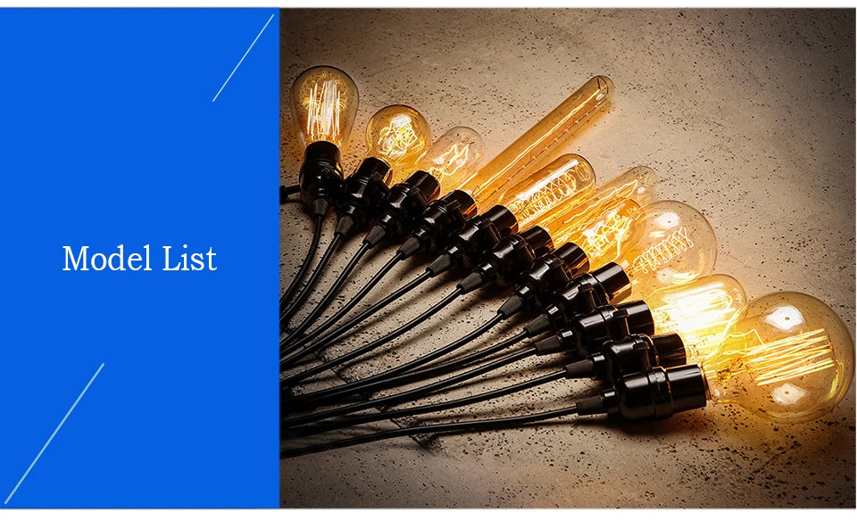 YNL E27 Retro Edison Bulb 220V 40W – ST64 G80 G95 G125 Vintage Filament Light Bulb - Roomsium