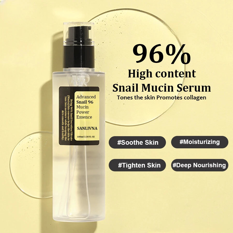 Snail Mucin 96% Facial Essence – Hydrating & Firming Serum 100ml - Roomsium