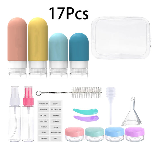 16 Pack Travel Bottles Set TSA Approved Leak Proof