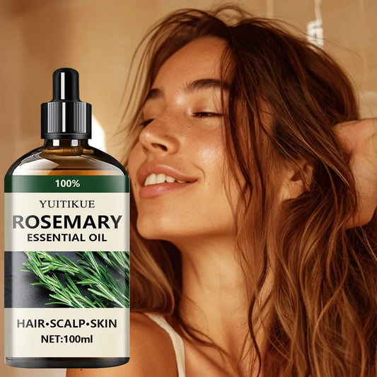100% Pure Rosemary Essential Oil – Aromatherapy Oil for Hair, Scalp & Skin (100g)