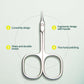 Nailpop Professional Cuticle Scissors – Stainless Steel Precision Cuticle Trimmer - Roomsium