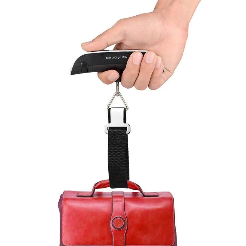 Portable Digital Luggage Scale 110lb / 50kg – LCD Hanging Travel Scale